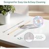 2pcs Clear Glass Plant Watering Globes Rainbow Gradient Self Watering Globes Automatic Plant Waterer Self Watering Planter Insert Spikes Devices