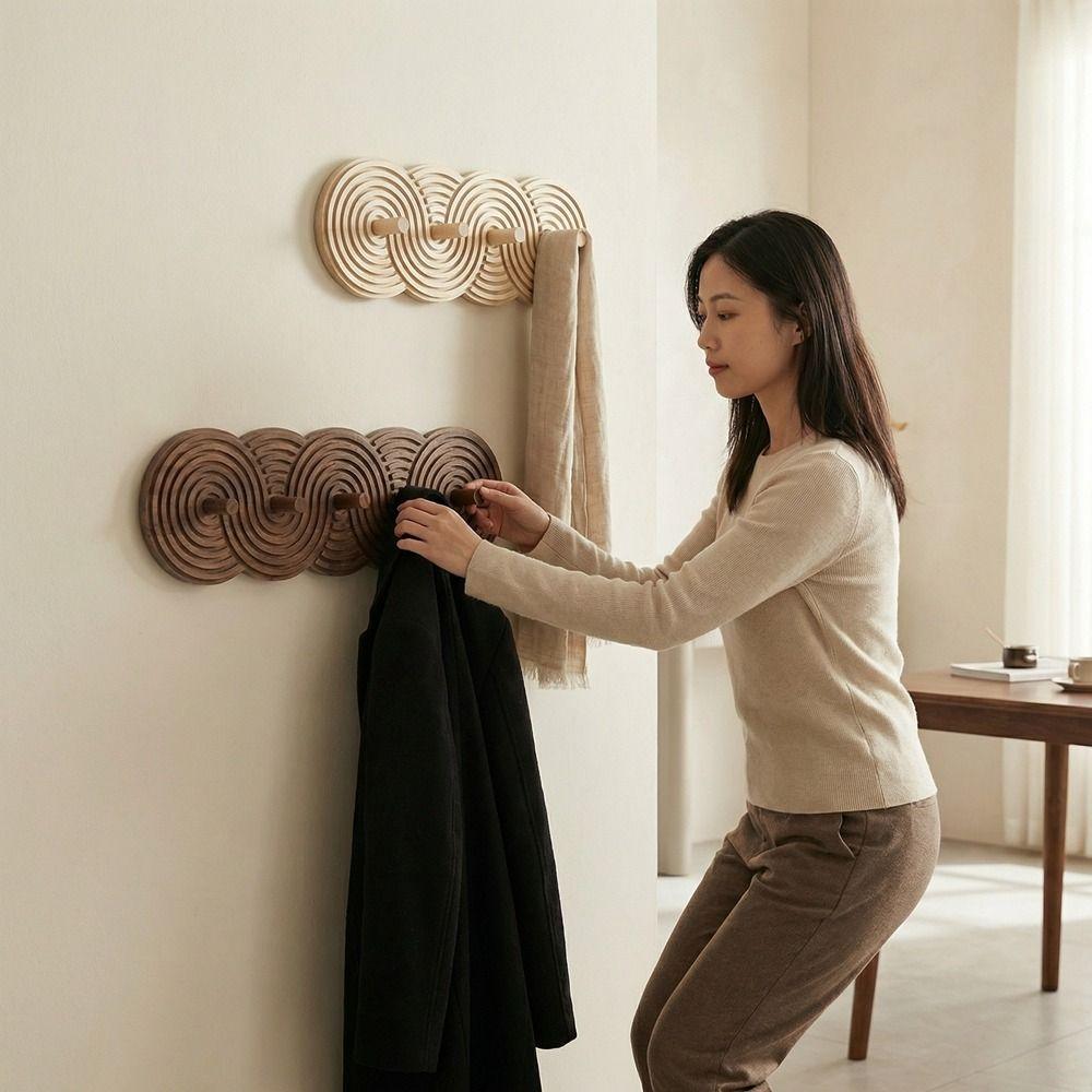 Bohemian Style Wall-Mounted Organizer Modern Entryway Organizer Key Storage Rack  Interior Decor