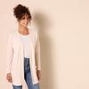 Amazon Essentials Women's Ultra-Lightweight Open-Front Cardigan, Relaxed Fit, Beige Zebra Stripe, Size 2XL