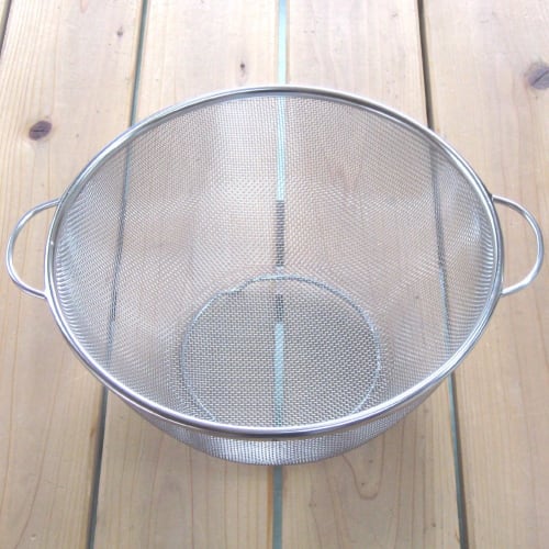 Nagao Tsubame-Sanjo Colander, 25cm Outer Diameter, 18-8 Stainless Steel, Made in Japan