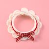 Pet Saliva Towel Four Seasons Cute Knitted Pet Scarf Dog Bib Cat Jewelry Pet Supplies Dog Bow Tie Dog Hair Accessories Chien