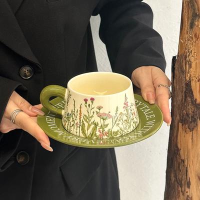 High-value Light Luxury Birthday Gift Retro Coffee Cup and Saucer Gift Box Set, Gift Box for Girls and Girlfriends