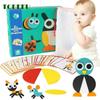 Montessori Educational Wooden Toy Jigsaw Puzzle Board Set Colorful Baby Educational Toys for Children Learning Developing Toy
