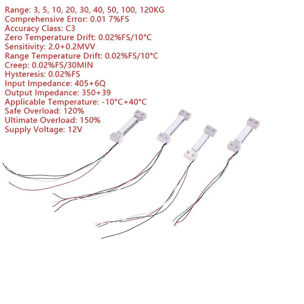 1Pcs 100g 200g 300g 500g Load Cell Module Miniature Electronic Scale Sensor  Weight Measurement