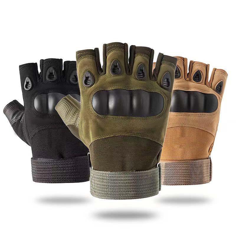 

Outdoor Tactical Gloves Half Finger Paintball Airsoft Shot Hunt Combat Anti-Skid Men Bicycle Full Finger Gloves Protective Gear XL жовтий