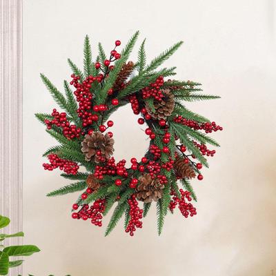 Weihnachtskranz Dekoration Haustür Winter Ornament Girlande Dekorationen Hintergrund