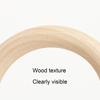 12Pcs Wooden Ring DIY Stylish Unfinished Jewelry Making Wood Pendant Connector for Children