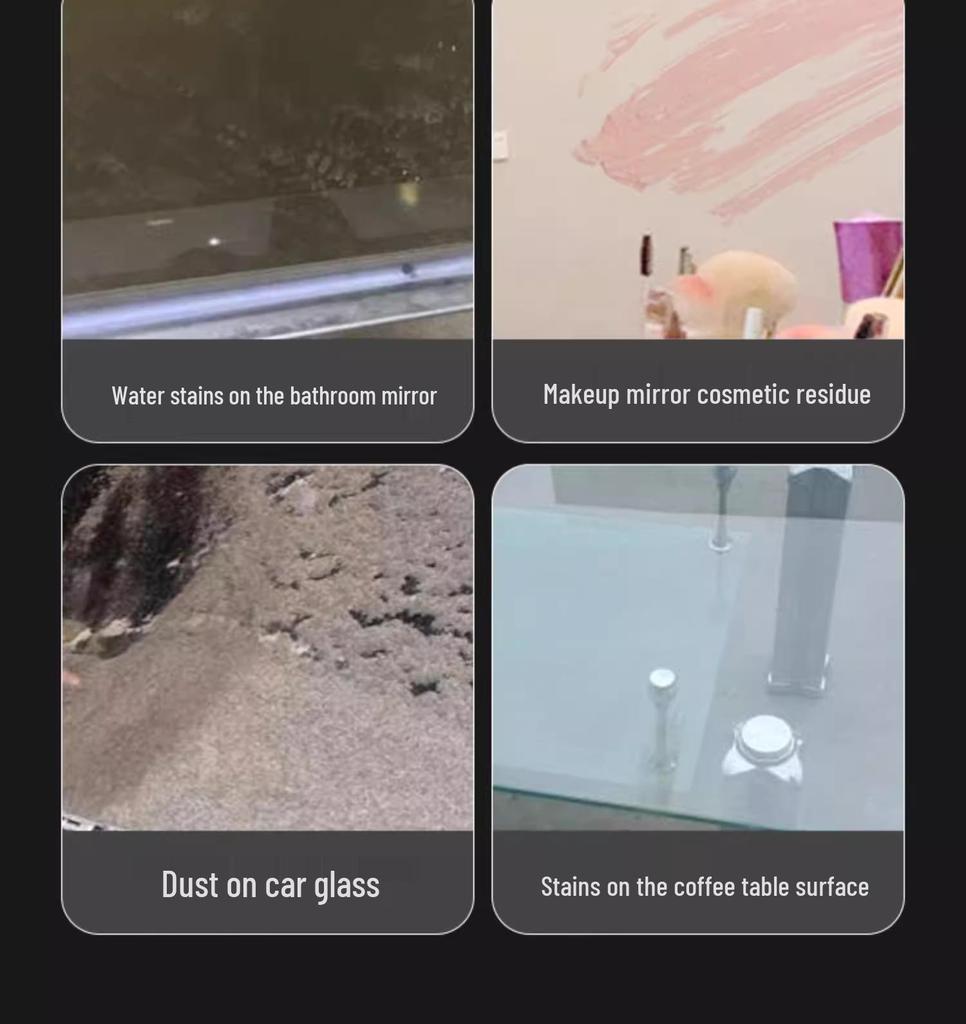 Household Glass Cleaner: Effective Window & Mirror Stain Remover