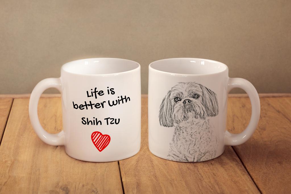 Shih Tzu, Chrysanthemum Dog - cup with a dog, cup with a photo, personalized gift from the Art-Dog brand