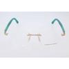 Lunettes De Vue - Porsche Design - P8233 - Argent - Bleu Menthe Transparent - Titane