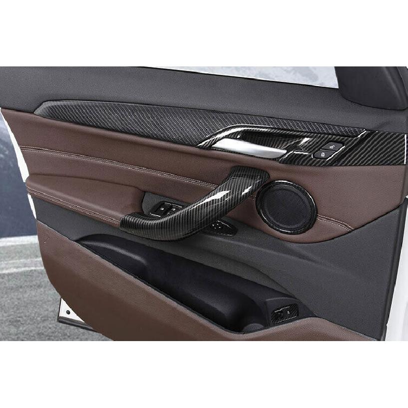 For BMW 3 4 Series GT 2013- Carbon Fiber Car Door Speaker Decoration Cover