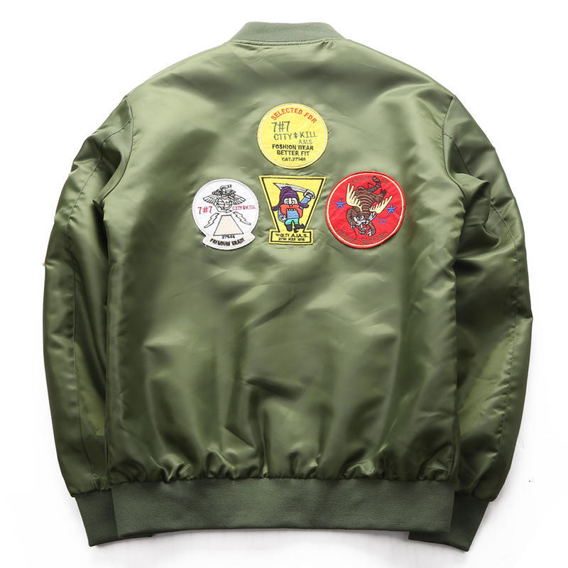 New Spring And Autumn Large Size Men'S Sports Casual Stand-Up Collar Jacket Ma01 Pilot Men'S Baseball Uniform