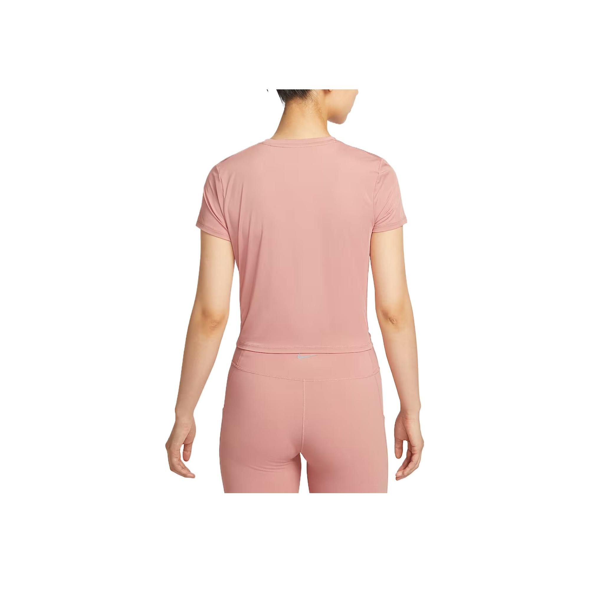 

Nike Dri-Fit One Classic Twist Fashion Simple Trendy Beautiful Short Sleeve Regular T-Shirt Women Tops HJ1055-685 XL