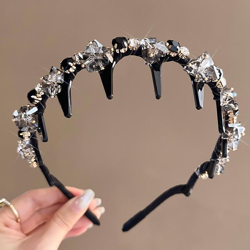 2025 Rhinestone Headband: Heavy Duty, Non-Slip, Stylish Hair Accessory for Women