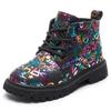 Girls' Shoes Children's motorcycles Short Boots 2025 New All-match Spring and Autumn British Style Princess Fashion Black Cotton Boots