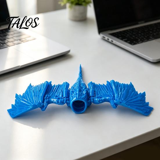 Science Fiction Themed Gift 3D Printed Sea Eater Toy, Flexible Movable Joints Realistic Desktop Display Ornament Deep Monster, Stress Relief Toys for