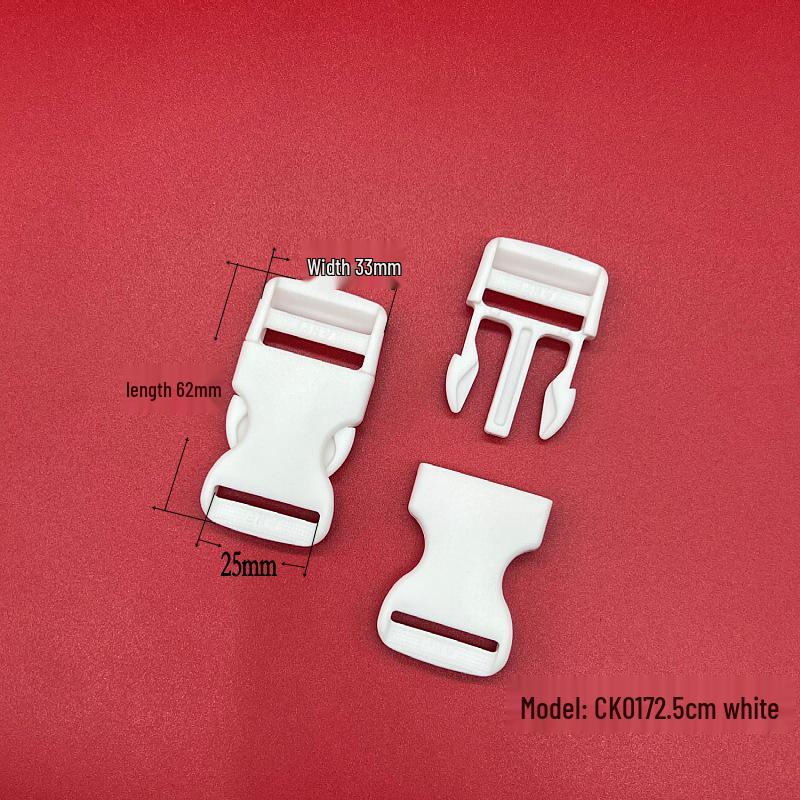 High-Quality White Plastic Snap Buckle for Backpacks and Schoolbags