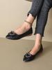 Flache Einzel-Schuhe 22 neue beliebte Modelle flache spitze Schuhe große Größe Doudou Lederschuhe