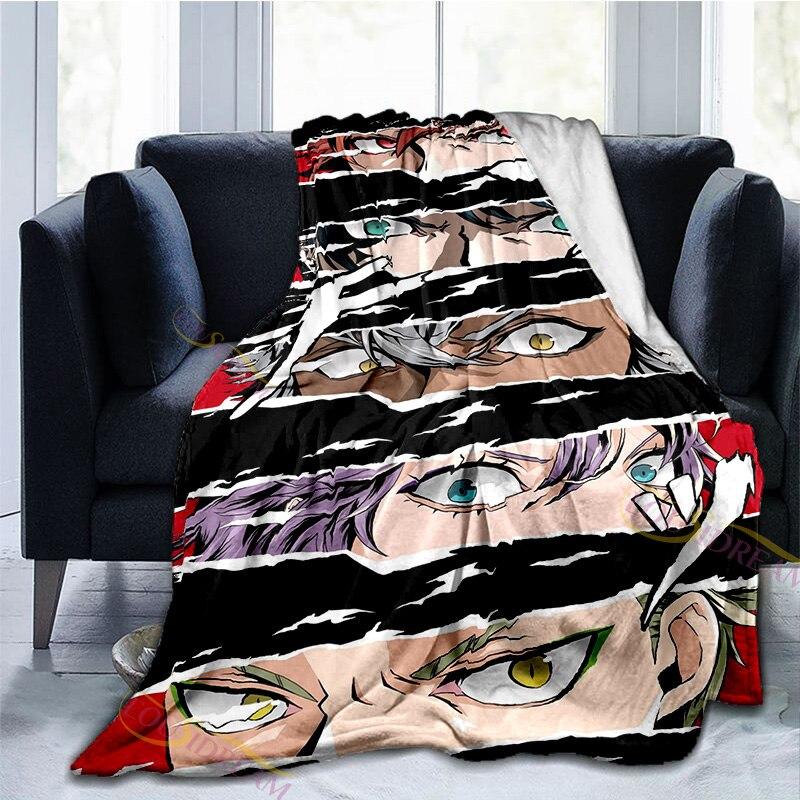 Cartoon Wonderland Blanket NRC School Adventure Game Series Flannel Throw Blanket for Couch Sofa Cozy Plush Blanket for Kids