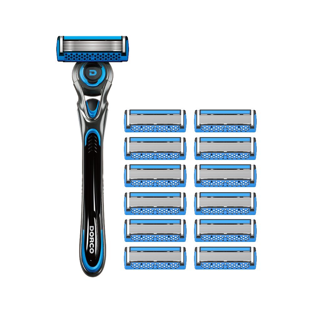 Dorco PACE7II FRESH razor + razor blade 13 packs