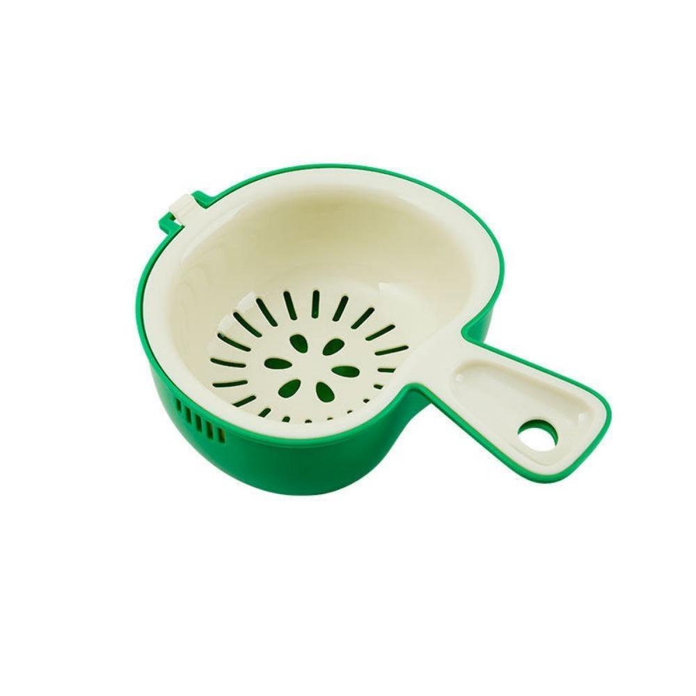 Thick Wall Fruit Washing Basket Food Grade Vegetable Storage Basket Vegetable Washing зелёный