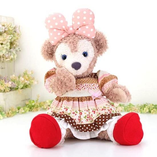 cushu cush Duffy and ShellieMay Costume Toy Sold Made in Cute Strawberry Print Pink Head and Shoes Set (Plush Separately) Japan, Dress, Ribbon,