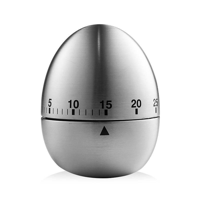 Stainless Steel 60-Minute Kitchen Timer for Baking and Cooking