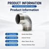 Threaded 90 Degree Pipe Elbow DN8-50 Stainless Steel Pipe Fitting Male Thread Elbow  Pipeline