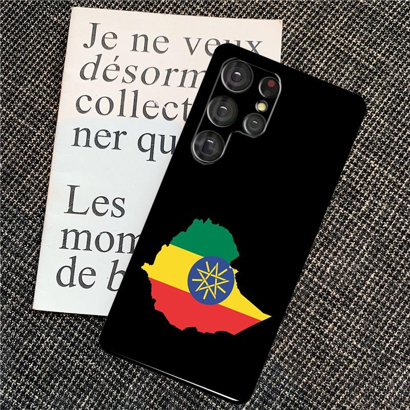 Cool Ethiopia Flag Case For Samsung Galaxy S25 Ultra S20 S21 S22 S23 S24 Ultra S9 S10 Plus S25 FE Back Cover