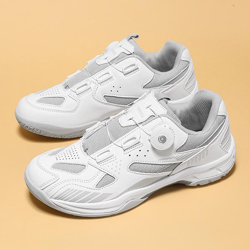 Fashion Unisex Sneakers Lightweight Stable Non Slip Tennis/badminton Shoes Knob Buckle Durable Men's and Women's Running Shoes
