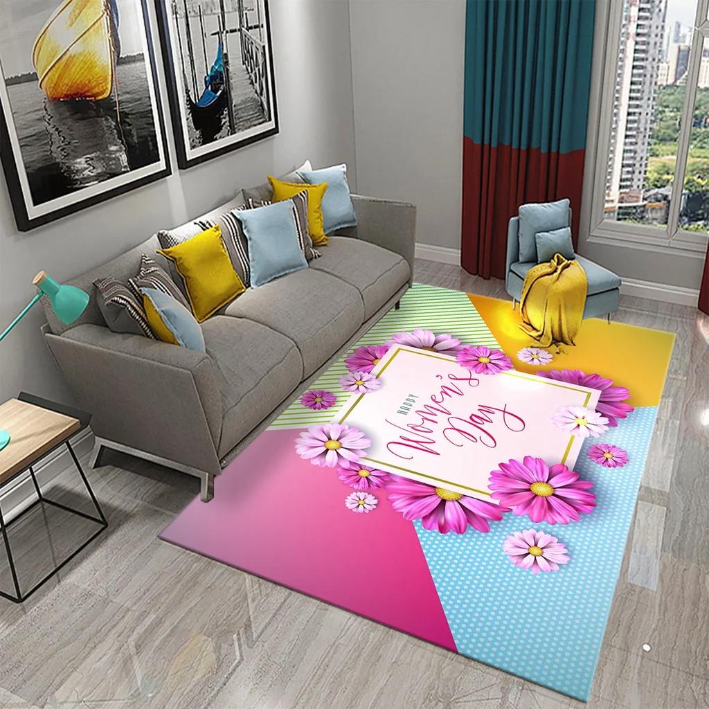 Mother's Day Carpet for Kitchen Bathroom Entrance Non-slip Carpet Living Room Bedroom Decor Rug Mother's Day Gift Festival Gifts