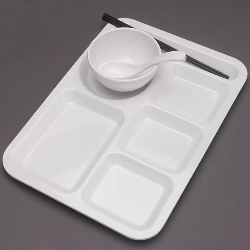 Commercial Melamine Divided Lunch Tray (10-Pack)