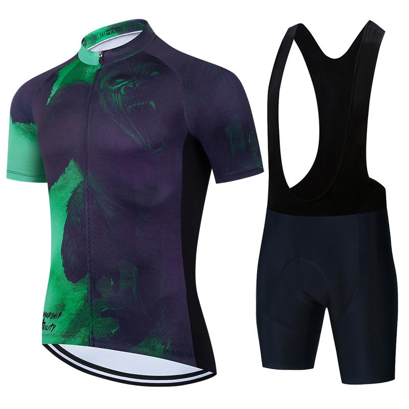 Man Cycling Jersey Summer Short Sleeve Bicycle Cycling Clothing Kit Mtb Bike Wear Triathlon Maillot Ciclismo2026 Summer Breathable Cycling Suit Set