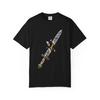 Sword Repair Graphic T-Shirt Black Front Print Comfort Colors 1717