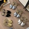 IPPEUM Women Flat Sandals 2025 New Summer Shoes Buckle Straps Sandalias De Mujer