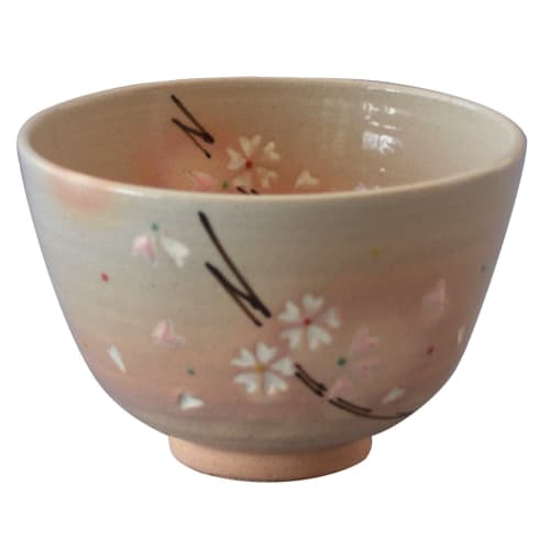 

Kyoto ware, Kiyomizu ware, Seki kiln, Matcha bowl, Kohiki Sakura, K1-8