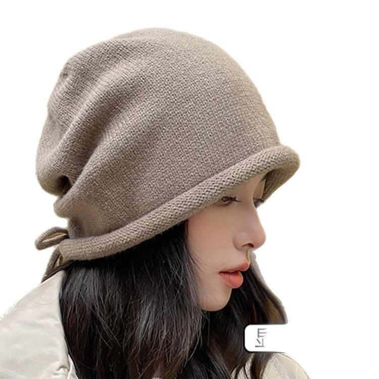 Women's Korean & Japanese-Style Slouchy Beanie: Autumn & Winter Face-Flattering Hat