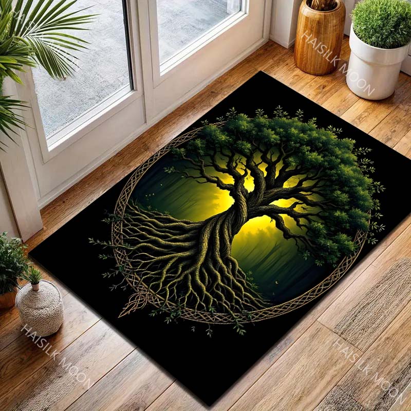 Mysterious Tree of Life Carpet for Living Room Bedroom Bedside Floor Mat Sofa Table Area Rugs Home Decor Luxury Gifts