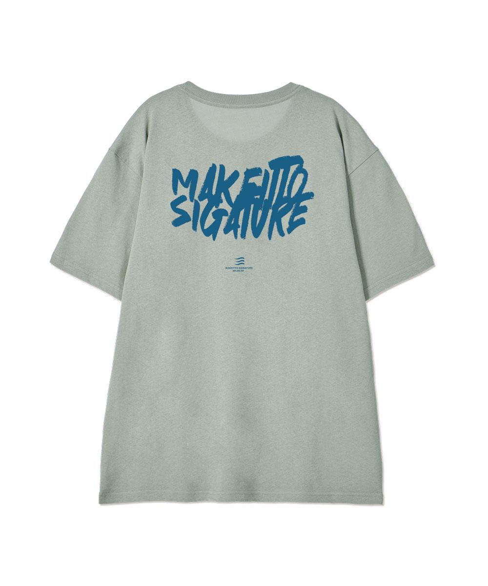 Make It Two [Graffiti Logo] Crew Neck Tee_Mint M