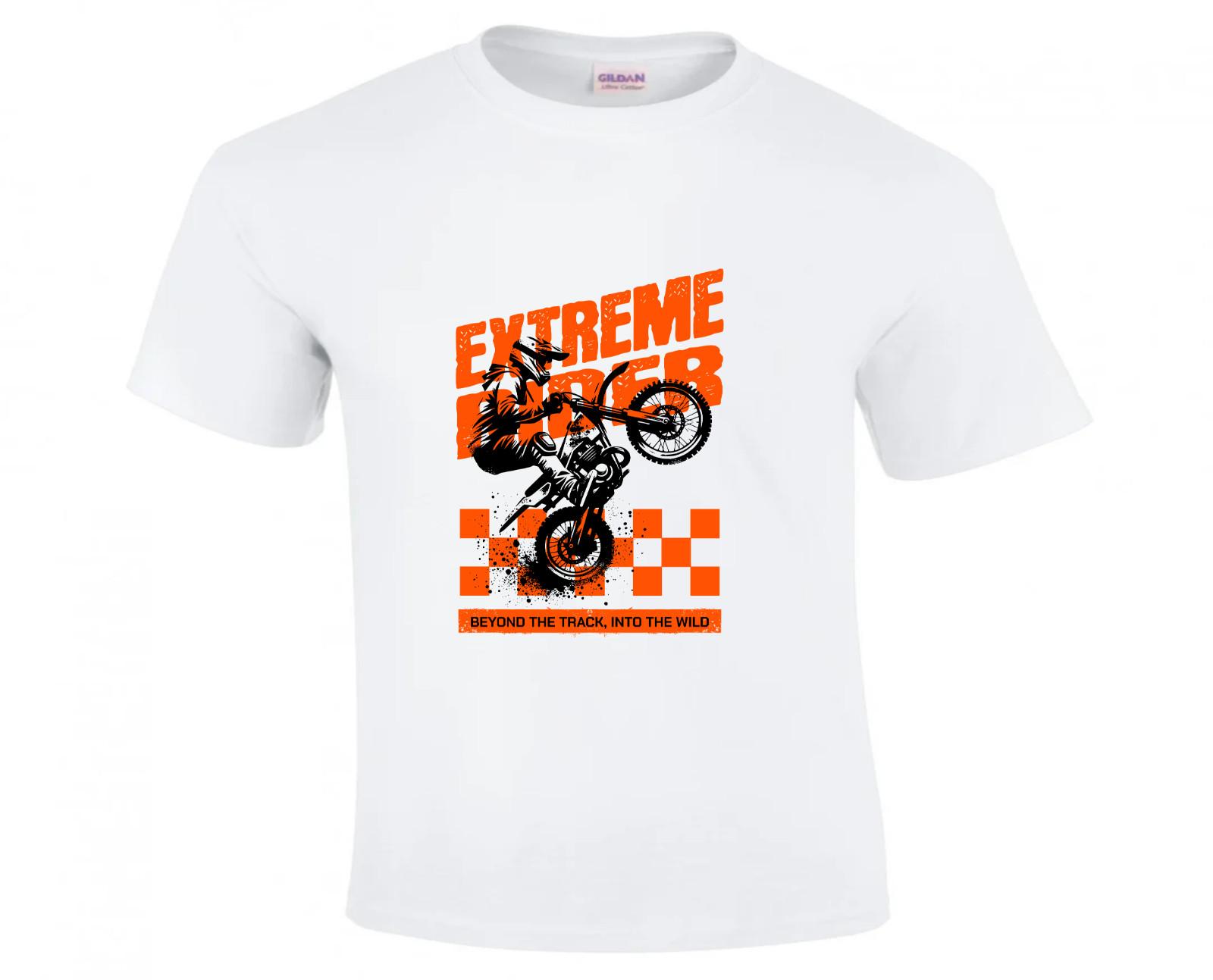 Extreme Rider Bikers T Shirt Motorbikes Motorcycle Cafe Racer Chopper Motocross S