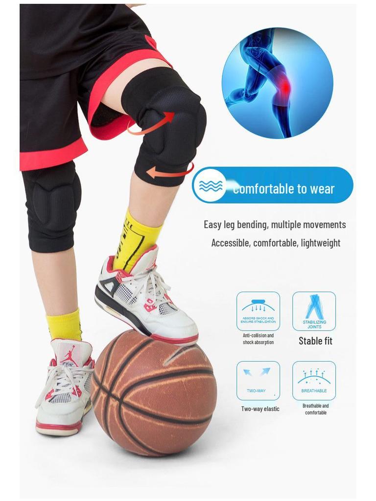 Unisex Sports Knee Pads for Volleyball, Football, Yoga, Skating - Protective, Anti-fall, Anti-collision Gear.