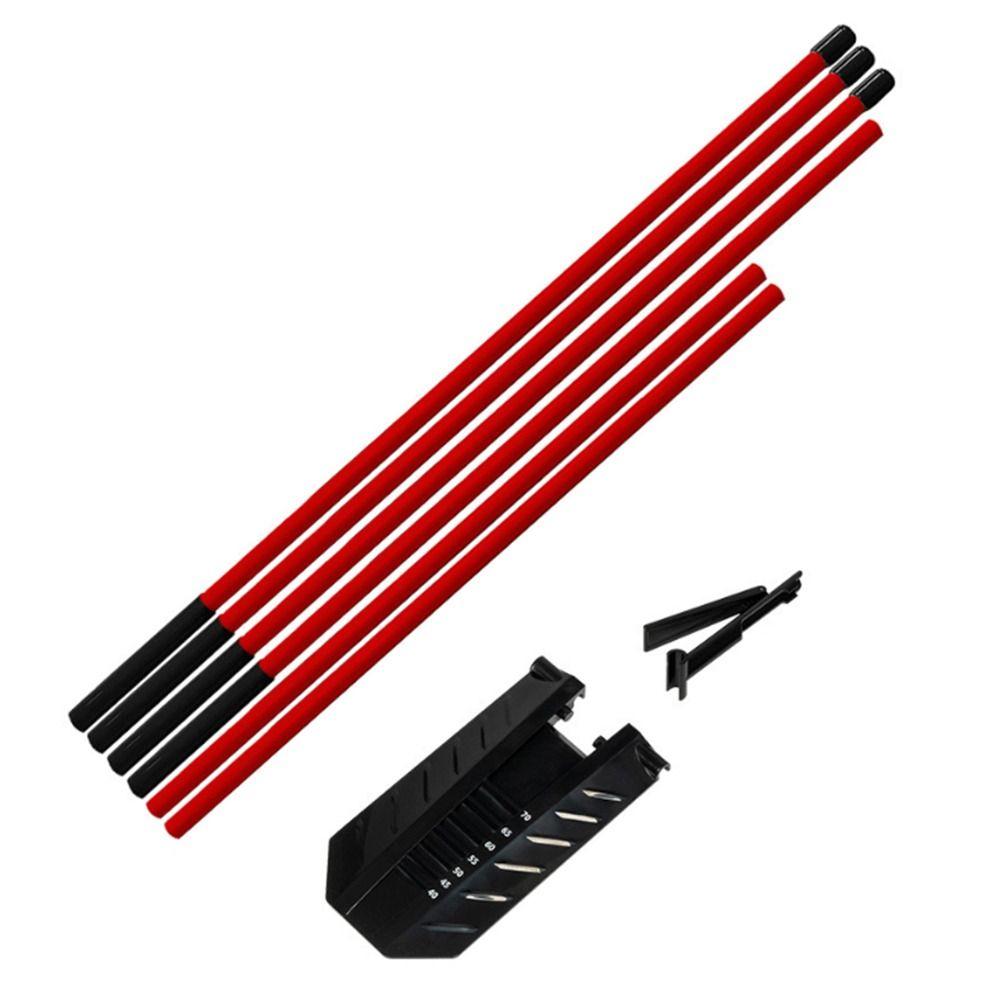 7 Adjustable Angles Golf Alignment Stick Holder Portable ABS Base Golf Training Aid Swing Practice