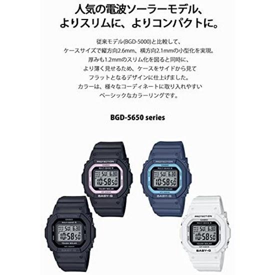 Casio Wristwatch Baby-G Domestic Genuine Product Radio Solar BGD-5650-7JF Womens White