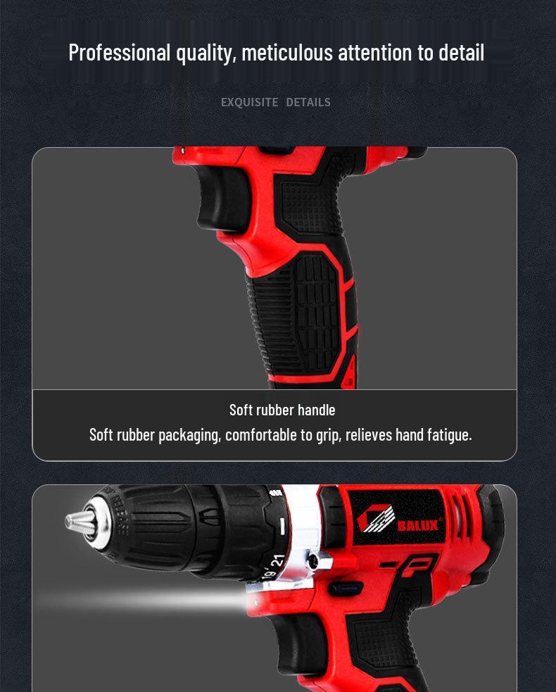High-Power Portable Handheld Electric Screwdriver & Impact Drill for Wood Drilling