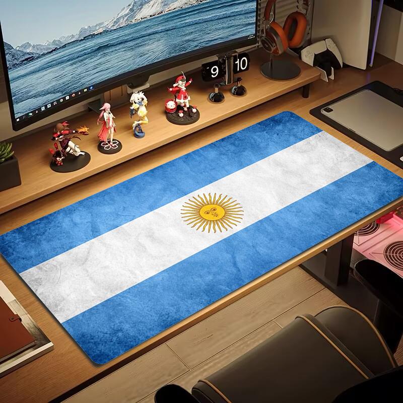 Argentina Mouse Pad Large Gaming Table Cushion Non-slip Laptop Tablet Big Mousepad XXL Mat Mini PC Playmat With Lock edge_xia