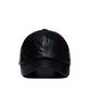 51Peosenteu Leather Logo Cap - Black