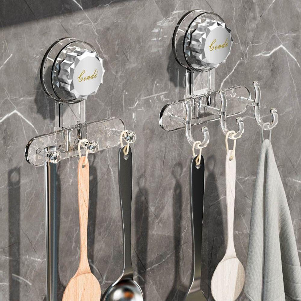 No Drill Powerful Suction Cup Hooks Heavy Duty Towel Wall Hook Vacuum Suction Hanger Living Room