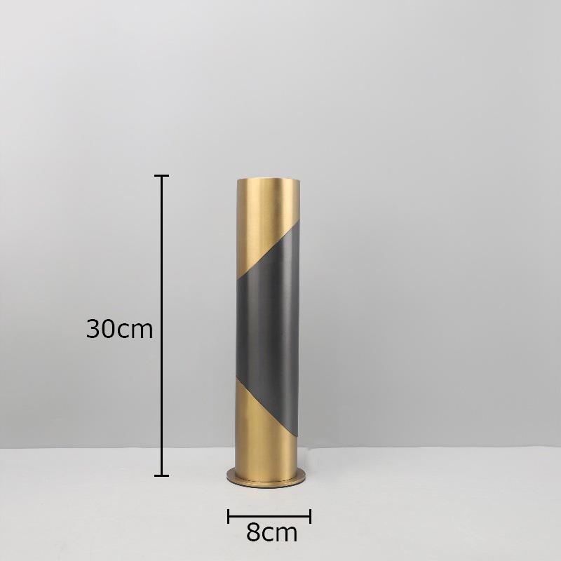 

Black Golden Metal Vase Table Decoration Flowers Arrangement Flower Pots Geometric Cylinder Floral Vases Room Aesthetic Decor