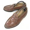 Vintage 60er-70er Friedman Leder Penny Loafer Größe 8.5 26.5 Braun Business Service Schuhe(GEBRAUCHT)