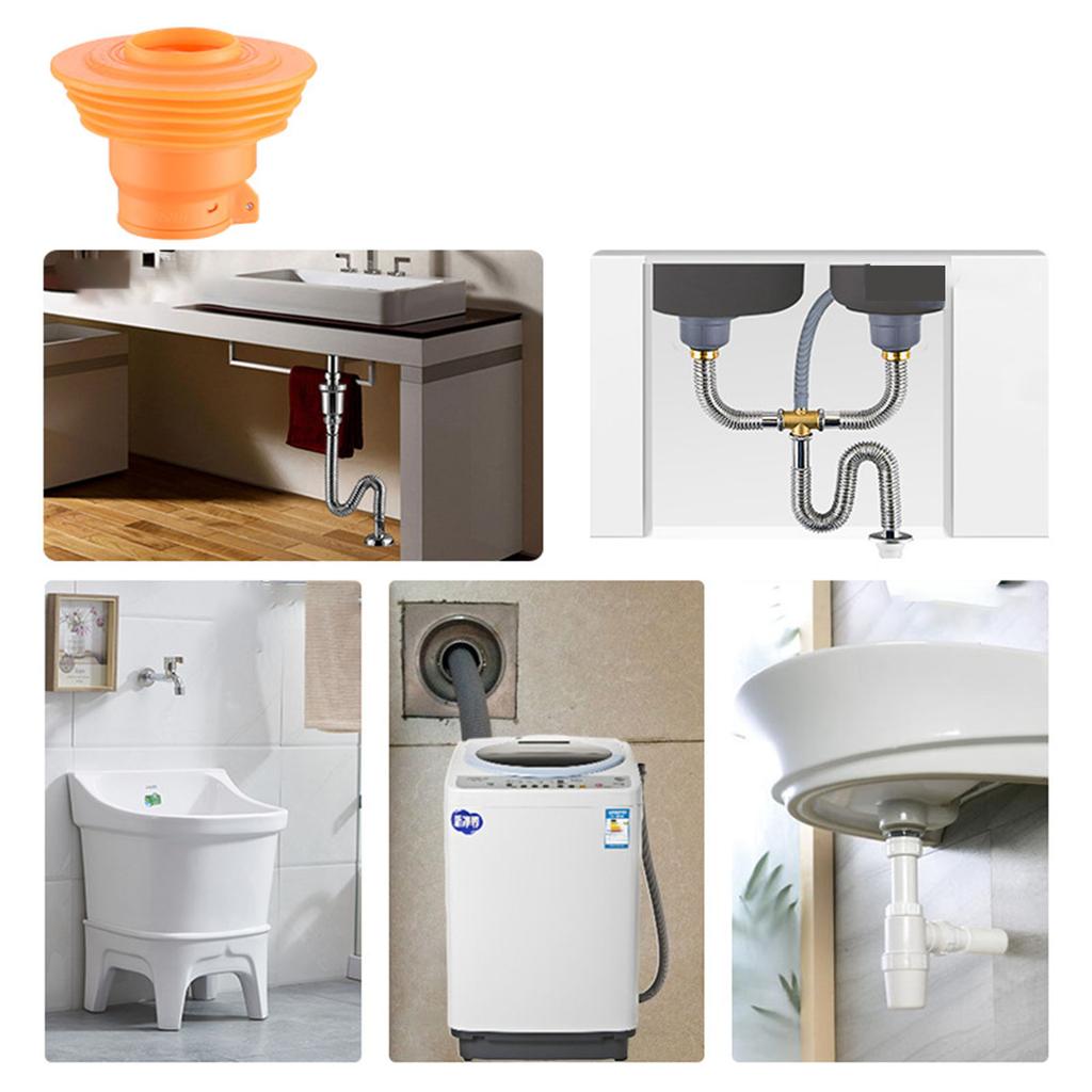 Washer Drain Hose Seal Plug Floor Drain Backflow Preventer AntiOdor Floor Drain Plug Sewer Drain Pipe Deodorant Cover